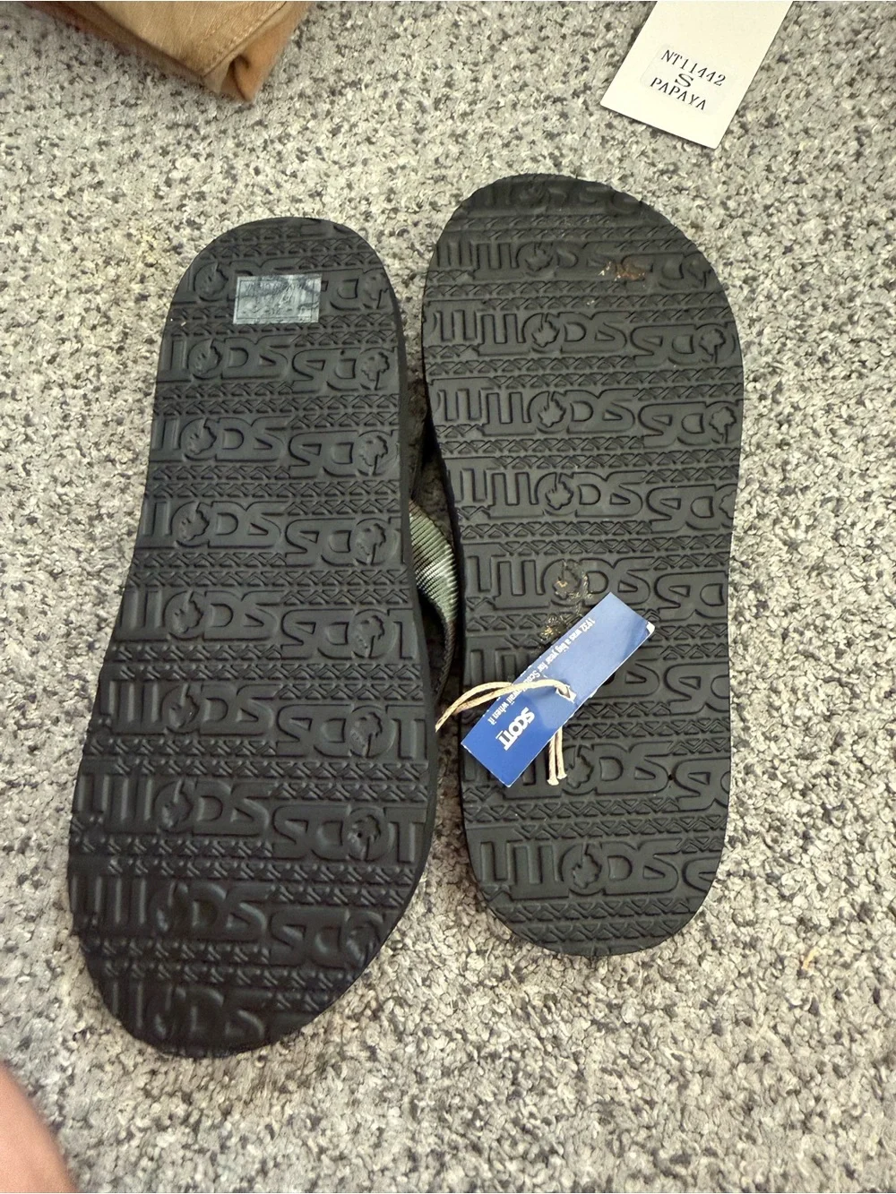 Camouflage Strap Black Flip Flop Sandals